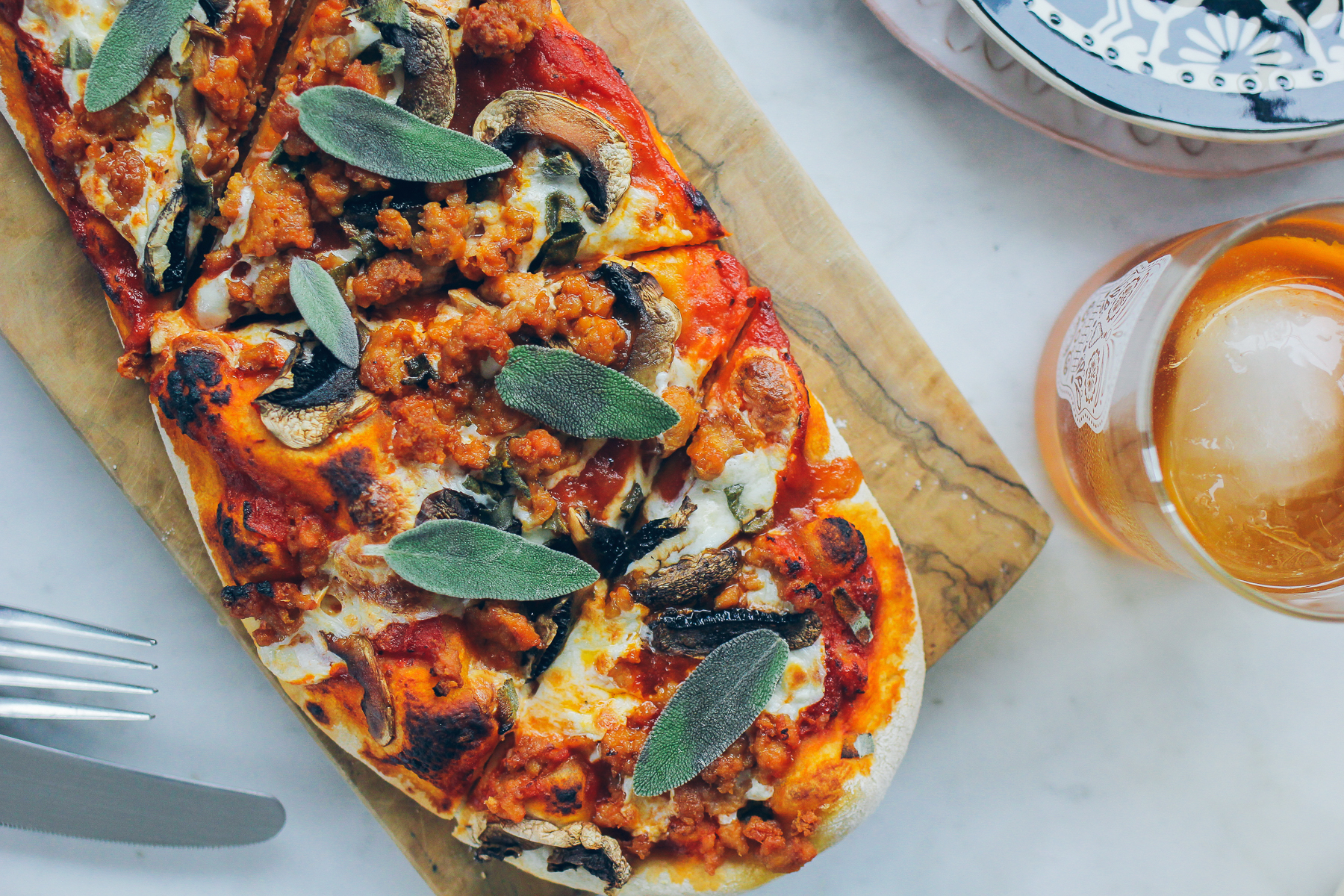 Sausage Pizza Recipe — The Fox & She