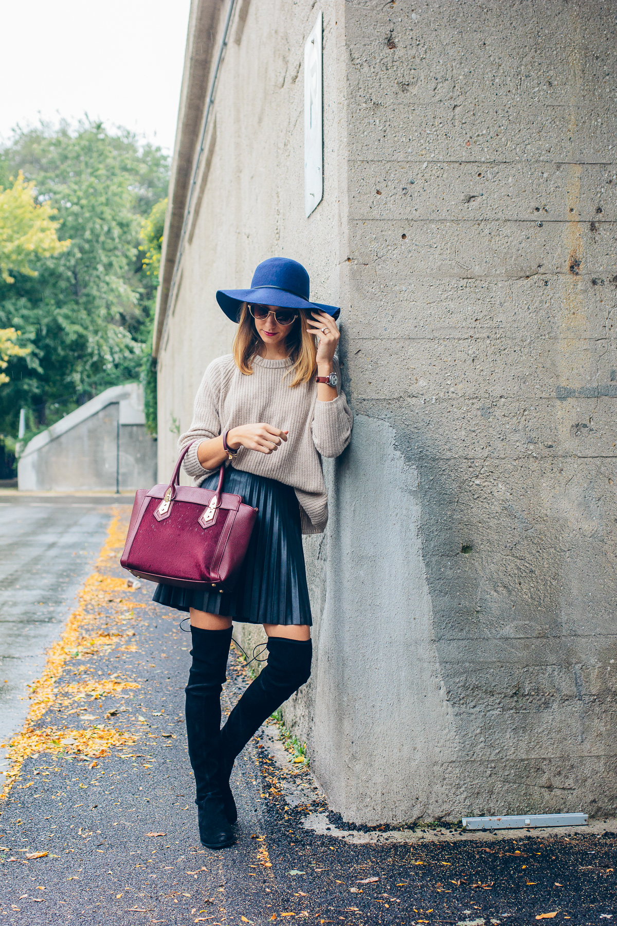 red calf hair boots