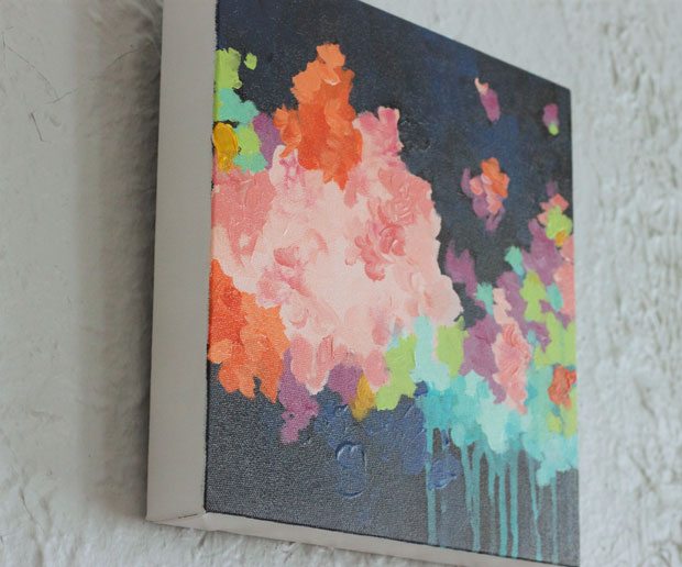 cotton candy, acrylic on canvas, abstract art, blair culwell, fox and she, the fox shop