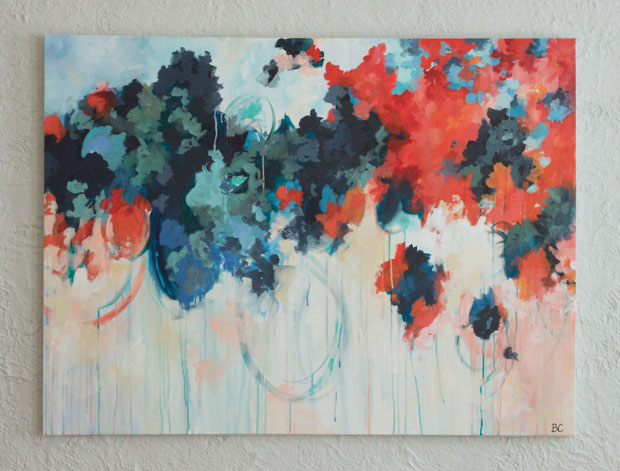 dark and stormy, acrylic on canvas, abstract art, blair culwell, fox and she, the fox shop