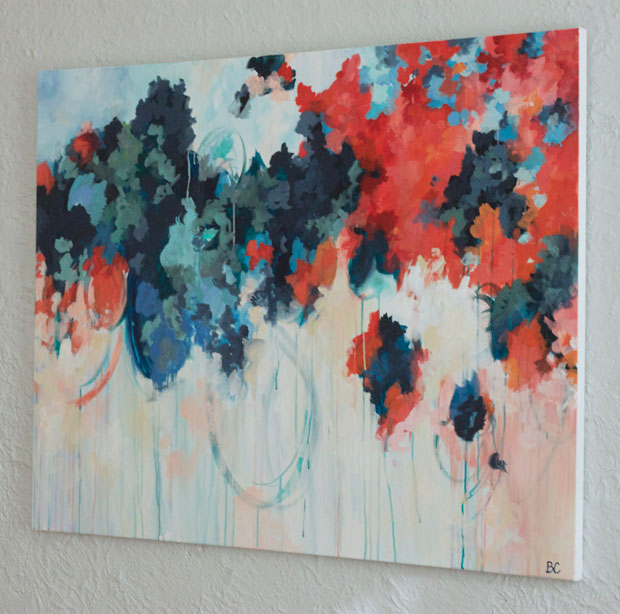dark and stormy, acrylic on canvas, abstract art, blair culwell, fox and she, the fox shop
