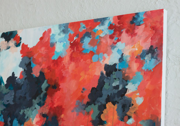 dark and stormy, acrylic on canvas, abstract art, blair culwell, fox and she, the fox shop