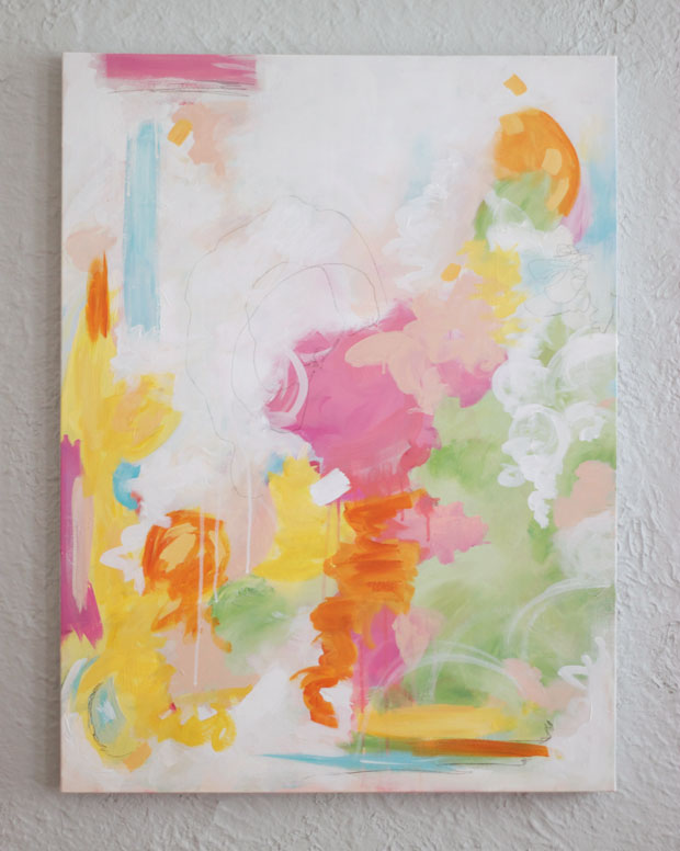 key west, acrylic on canvas, abstract art, blair culwell, fox and she, the fox shop