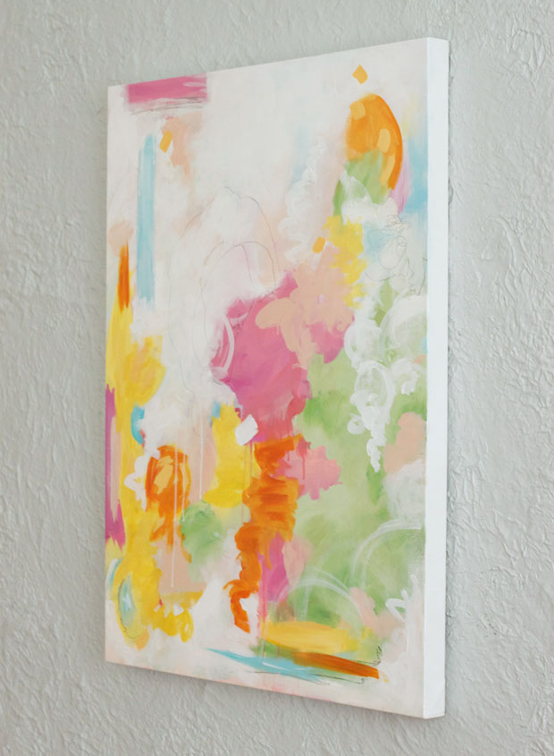 key west, acrylic on canvas, abstract art, blair culwell, fox and she, the fox shop