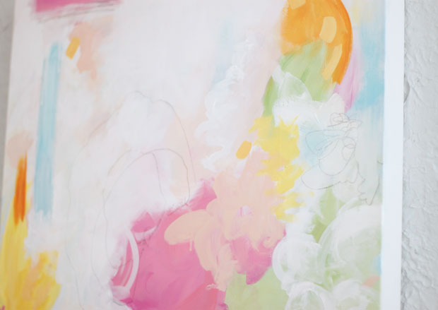 key west, acrylic on canvas, abstract art, blair culwell, fox and she, the fox shop