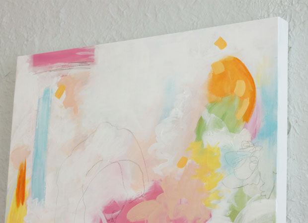 key west, acrylic on canvas, abstract art, blair culwell, fox and she, the fox shop