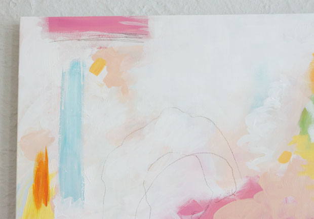 key west, acrylic on canvas, abstract art, blair culwell, fox and she, the fox shop