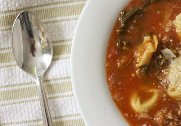 tortellini soup, italian soup, cooking, the fox and she, blair culwell