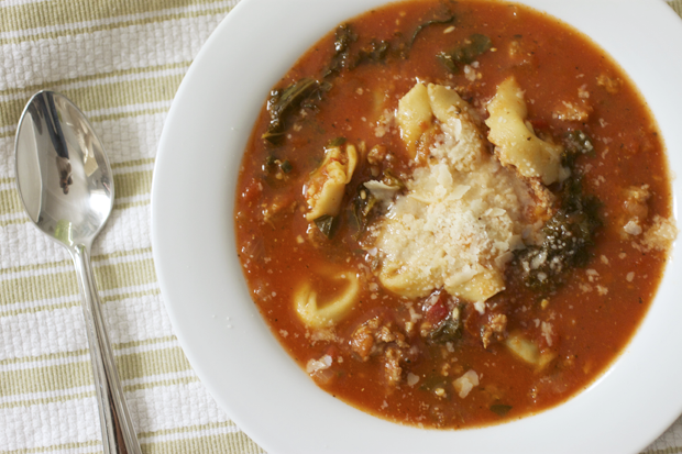 tortellini soup, italian soup, cooking, the fox and she, blair culwell