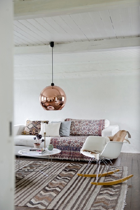 kilim rug, flokati rug, gorgeous interiors, blair culwell, the fox and she
