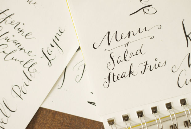 calligraphy, DIY & Crafts, Wedding, blair culwell, fox and she