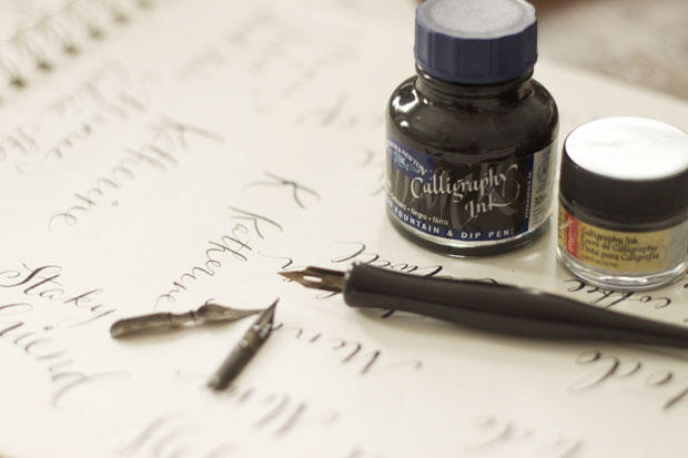 calligraphy, DIY & Crafts, Wedding, blair culwell, fox and she