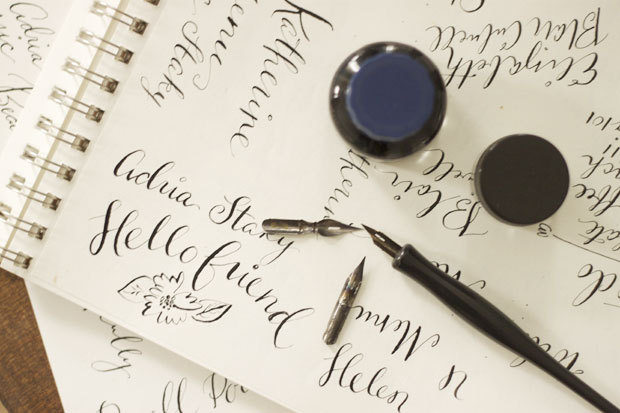 calligraphy, DIY & Crafts, Wedding, blair culwell, fox and she