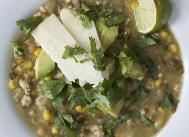 white bean chili, turkey chili, healthy dinner, blair culwell, the fox and she