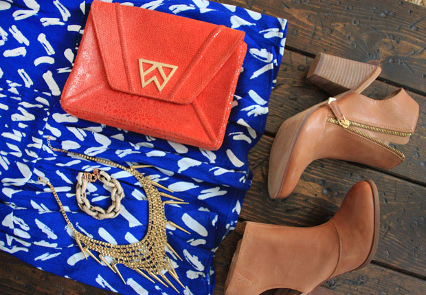 blue anthro dress, floral blazer, kelly wynne, shoe mint heels, blair culwell, fox and she
