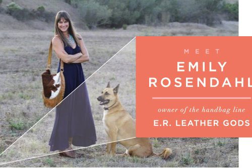 emily rosendahl, e.r. leather goods, handmade handbags, blair culwell, the fox and she