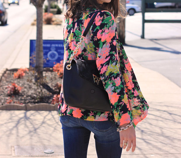 floral blazer, tan mules, kelly wynne bag, nashville, warby parker ellison, blair culwell, fox and she, women's fashion