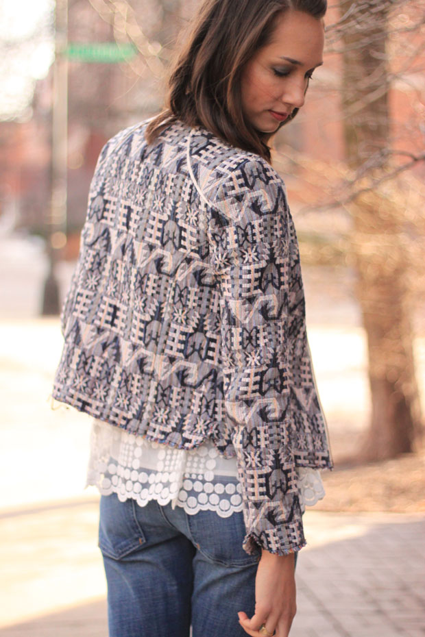 hyphen pilcro denim, boyfriend jeans, lacepane blouse, faifo jacket, anthropologie, fox and she, blair culwell