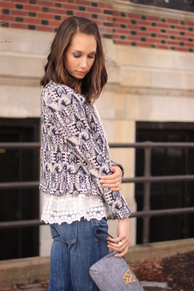 hyphen pilcro denim, boyfriend jeans, lacepane blouse, faifo jacket, anthropologie, fox and she, blair culwell