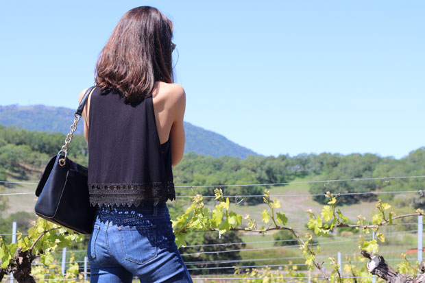 crop top, crocheted top, skinny jeans, wary parker sunglasses, fashion blogger, blair culwell, fox and she