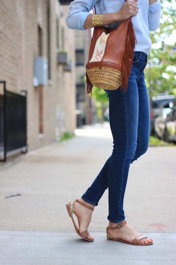 denim on denim, canadian tuxedo, women's fashion, chambray, blair culwell, the fox and she