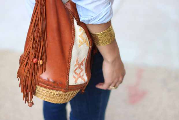 en shalla bag, canadian tuxedo, women's fashion, chambray, blair culwell, the fox and she