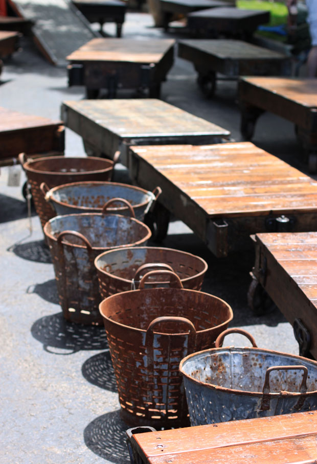blair culwell, fox and she, randolph street market, antique market, chicago market, reclaimed wood coffee table