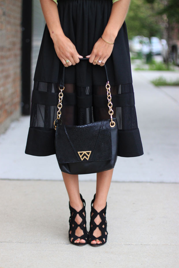 button back crop top, black midi skirt, nordstrom crop top, women's fashion, blair culwell, fox and she