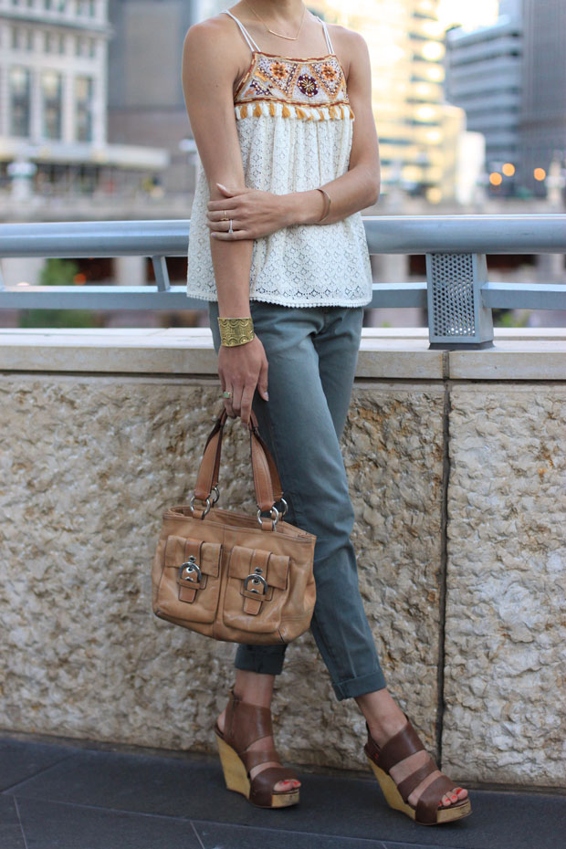tikal tassel tank, fringed tank top, bohemian tank top, blair culwell, women's fashion, the fox and she