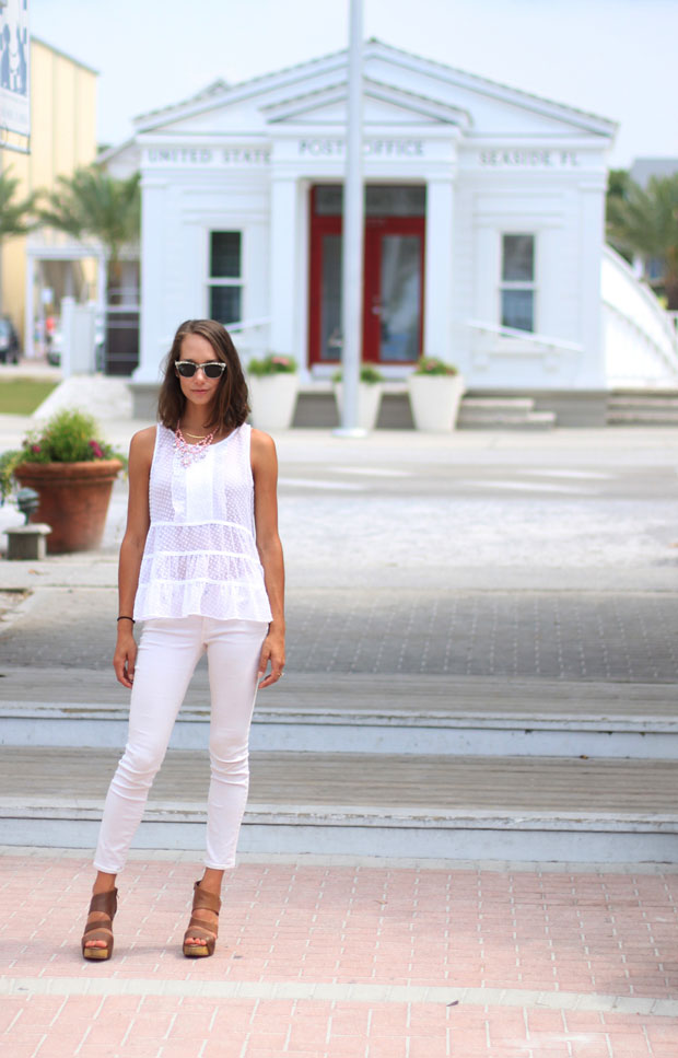 t + j designs, statement jewelry, pink chandelier necklace, women's fashion, the fox and she, blair culwell
