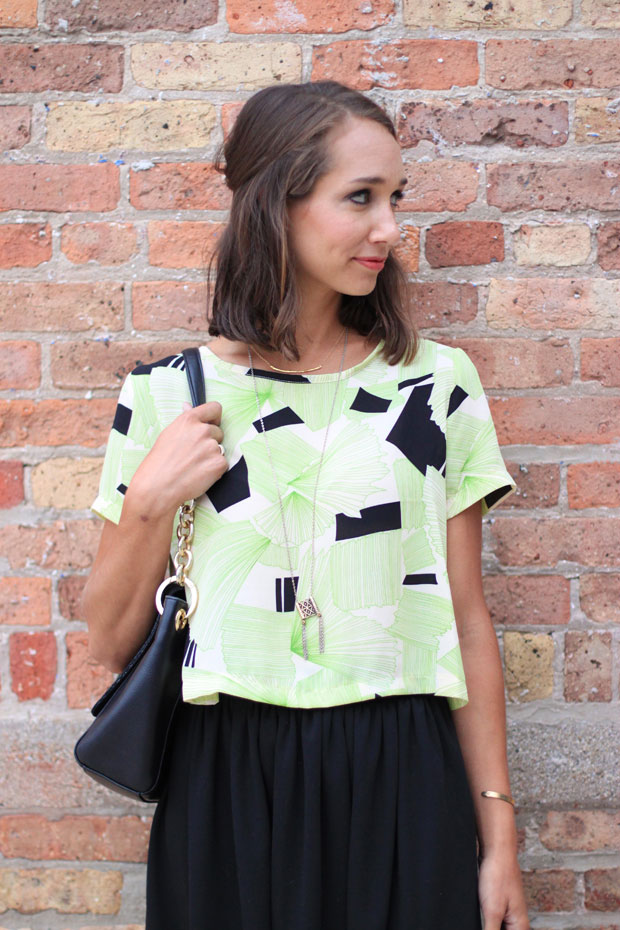 button back crop top, black midi skirt, nordstrom crop top, women's fashion, blair culwell, fox and she