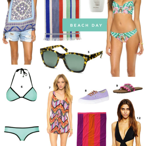 beach day, beach favorites, top swimwear, blair culwell, fox and she