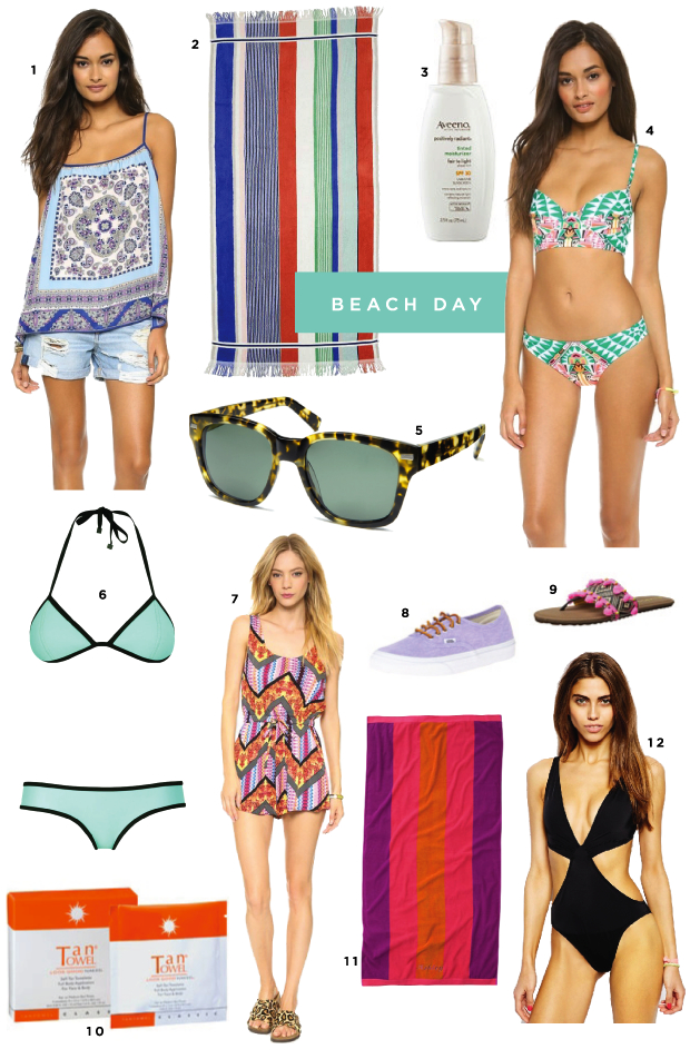 beach day, beach favorites, top swimwear, blair culwell, fox and she