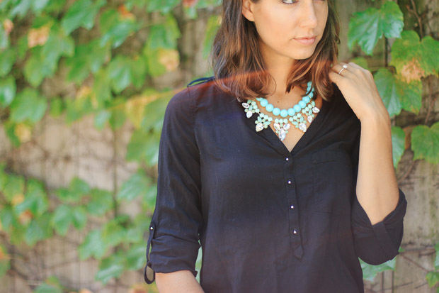 t + j designs, all black outfit, black and white heels, women's fashion, the fox and she, blair culwell