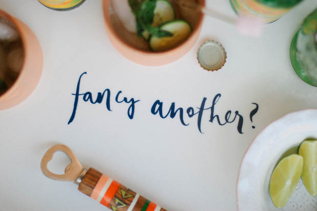 design darling, kate spade fancy another tray, monogrammed cocktail napkin, bar cart inspiration, blair culwell, the fox and she