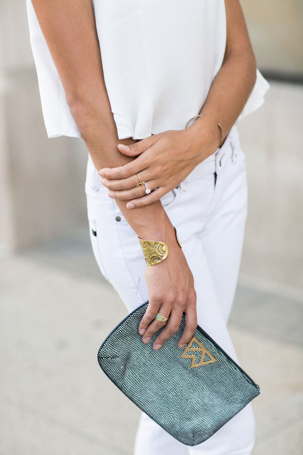 all white look, embellished crop top, crop top, topshop tank, women's fashion, blair culwell, the fox and she