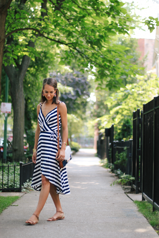 vince camuto, vince camuto clothing, striped dress, summer dress, women's fashion, the fox and she, blair culwell