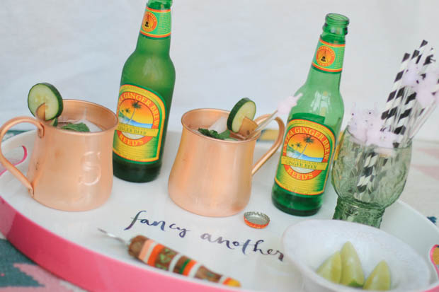 design darling, kate spade fancy another tray, monogrammed cocktail napkin, bar cart inspiration, blair culwell, the fox and she