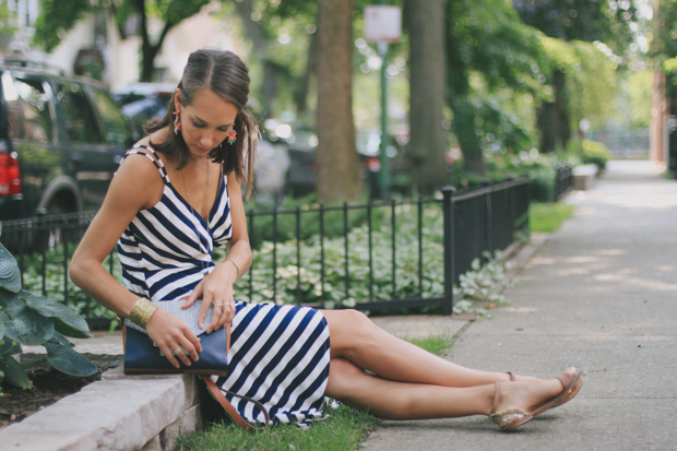 vince camuto, vince camuto clothing, striped dress, summer dress, women's fashion, the fox and she, blair culwell