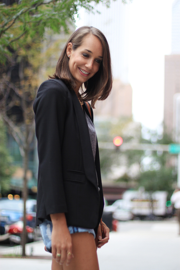 fall outfit, summer to fall, black blazer, one teaspoon denim, blair culwell, the fox and she