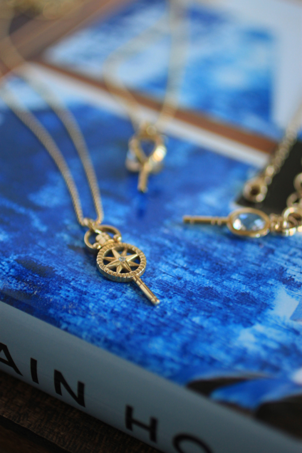 monica rich kosann necklace, monica rich kosann key charm necklace, inspired by travel, copenhagen, blair culwell, the fox and she