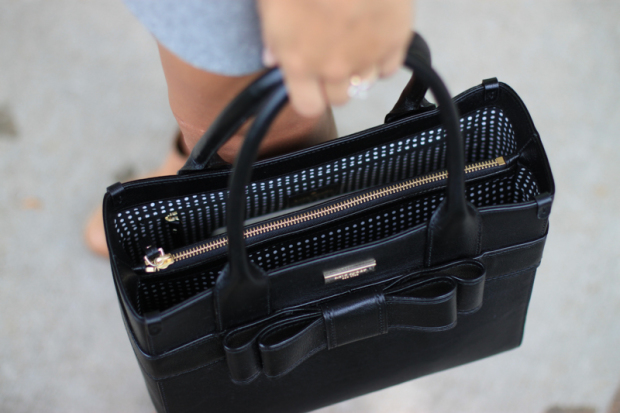 kate spade beau bag, bow purse, kate spade, nordstrom rack, womens fashion, blair culwell,  fox and she