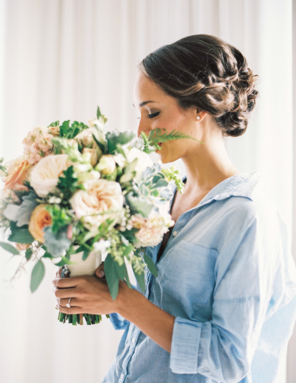 getting ready wedding, wedding bouquet, jenny you bridesmaid dress, vintage wedding dress, wedding inspiration, the fox and she, blair culwell