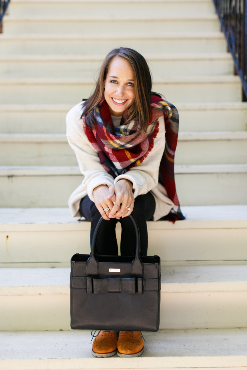fall style inspiration, oxfords, oversized scarf, plaid scarf, women's fashion, the fox and she, blair culwell