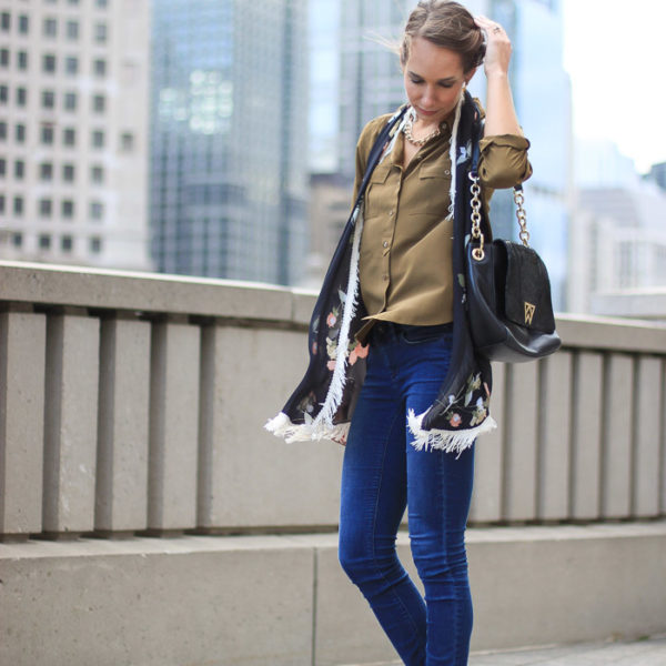 m dot designs, d'orsay pumps, silk blouse, skinny jeans, women's fashion, the fox and she, blair culwell