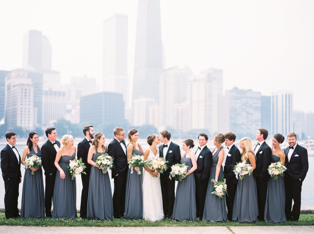 first look photos, chicago wedding, vintage wedding dress, lace wedding dress, blair culwell, the fox and she 