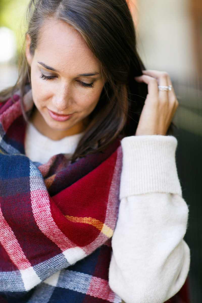 fall style inspiration, oxfords, oversized scarf, plaid scarf, women's fashion, the fox and she, blair culwell