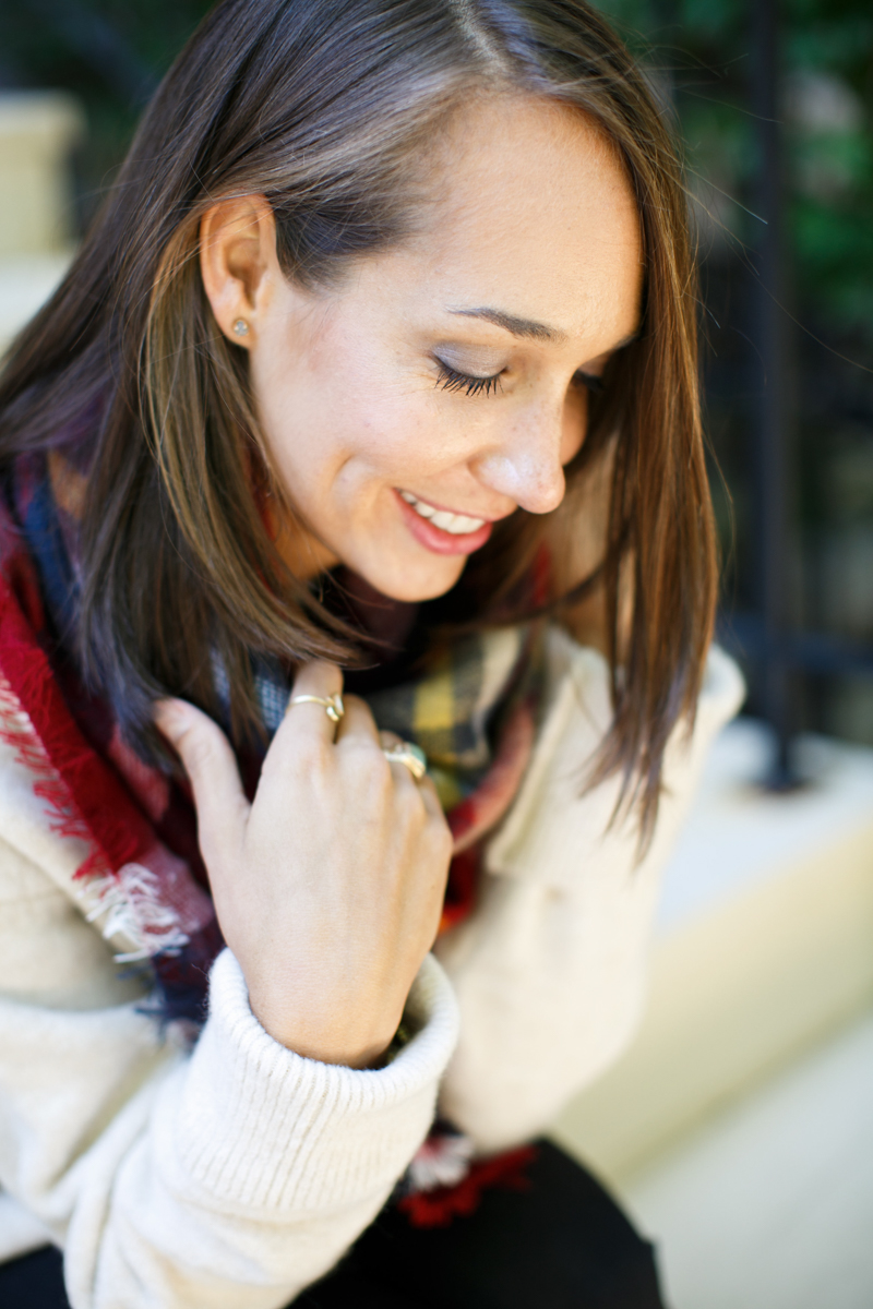 fall style inspiration, oxfords, oversized scarf, plaid scarf, women's fashion, the fox and she, blair culwell