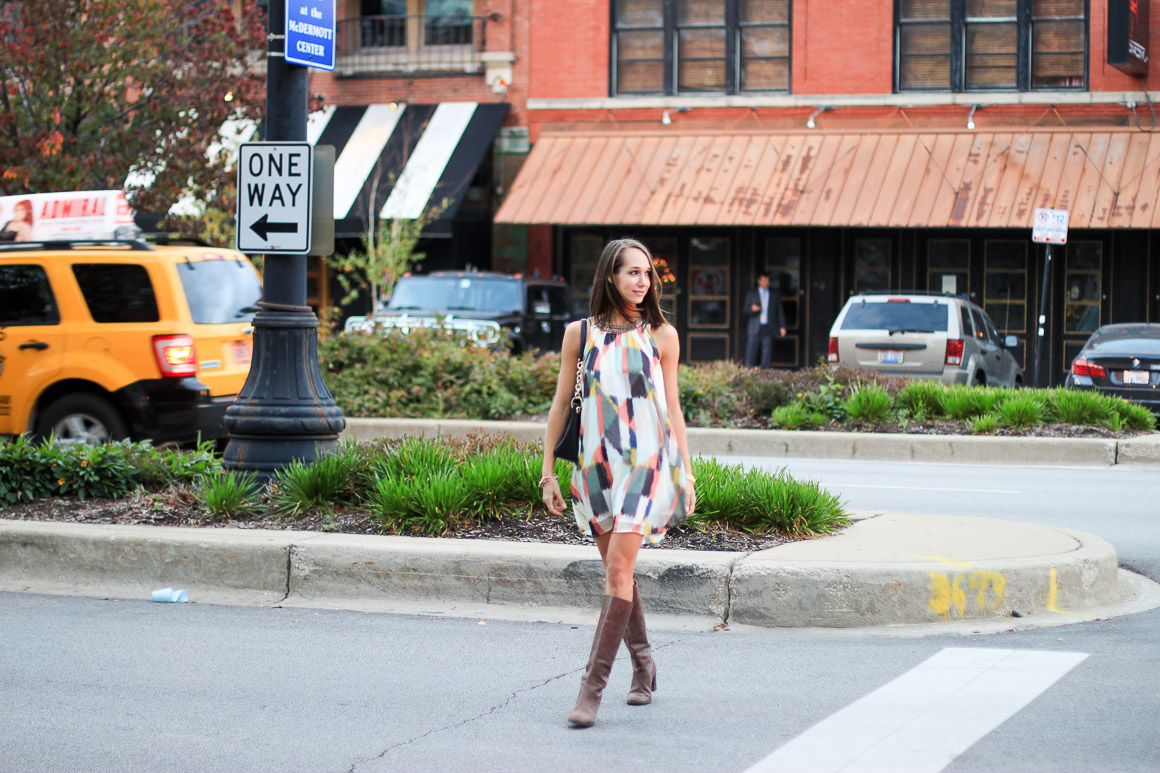 jeweled brushstrokes shift, shift dress, what to wear to thanksgiving, women's fashion, blair culwell, the fox and she