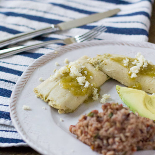 chicken and green chile tamales, christmas eve dinner, dinner ideas, trader joe's tamales, the fox and she, blair culwell